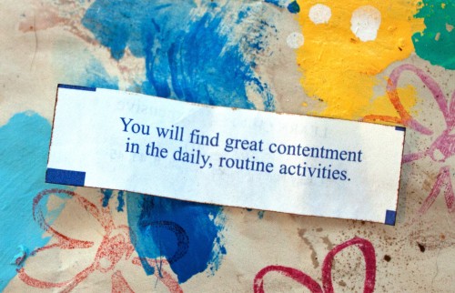 Fortune cookie note